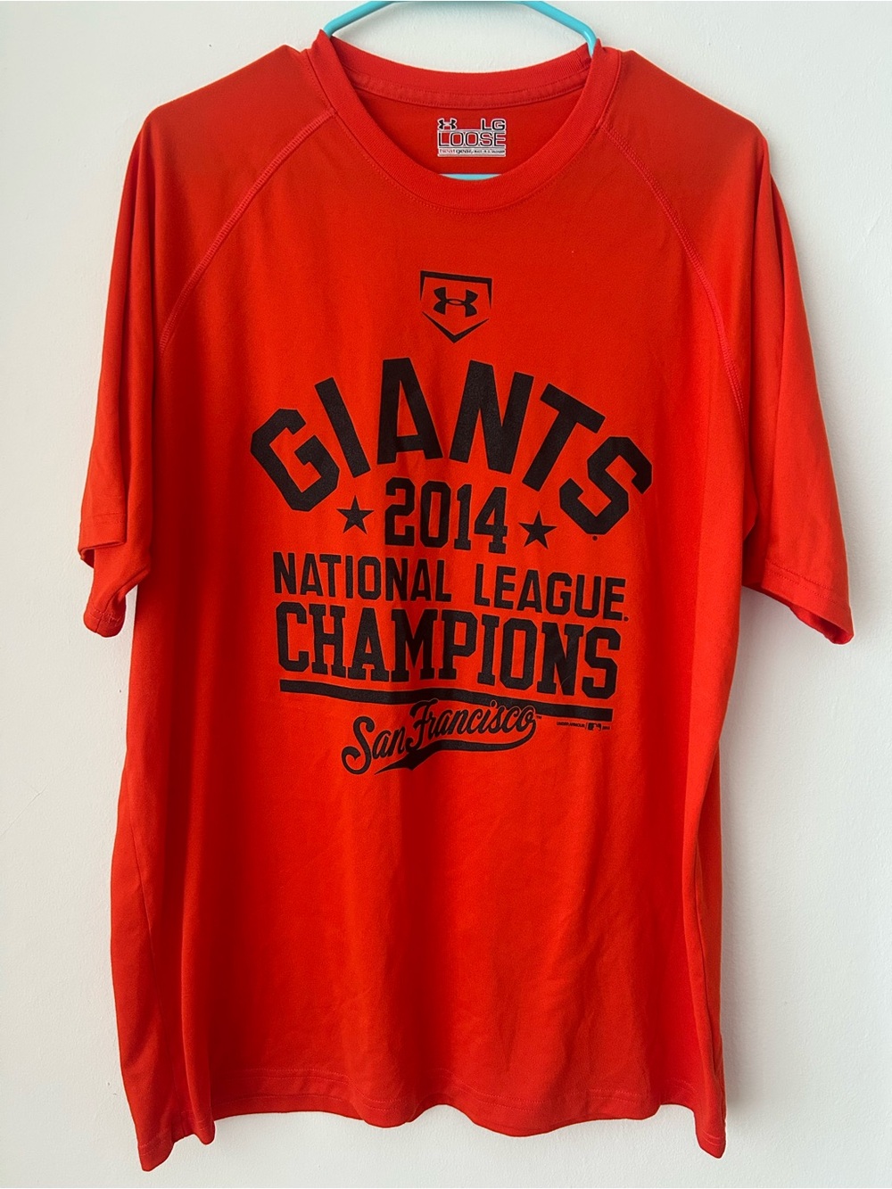 Under Armour Orange San Francisco Giants 2014 Graphic Short Sleeve Tee